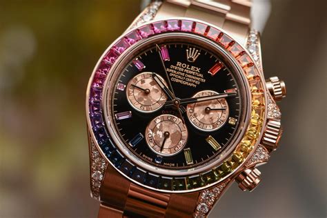 rolex rainbow daytona everose gold price in india|rolex rainbow 116595.